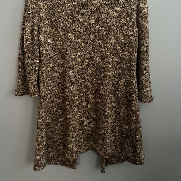 Dress Barn Women’s 1X beautiful thick knit slouchy neutral tan cardigan sweater - Picture 13 of 15